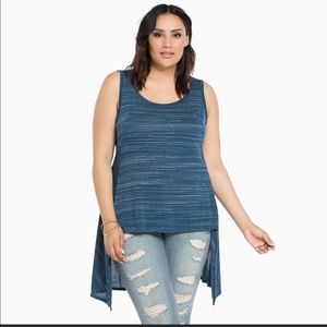 🍎Torrid heather blue hi-lo tank